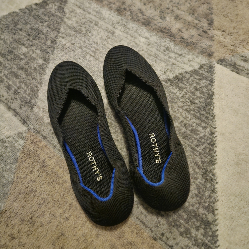 Rothy's Black Flats- Size 9